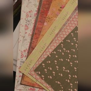 Red Button Printed Paper Collection